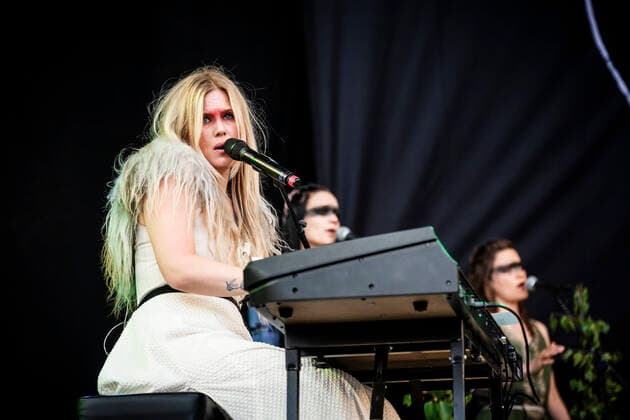Myrkur live at Copenhell 2022, Copenhagen, Denmark Copenhagen, Denmark. 16th, June 2022. The Danish one-woman black metal act Myrkur consists of musician and vocalist Amalie Bruun who here performs a live concert during the Danish metal festival Copenhell 2022 in Copenhagen. Photo credit: Gonzales Photo - Christian Hjorth). Copenhagen Denmark  Copyright: xGonzalesxPhoto ChristianxHjorthx