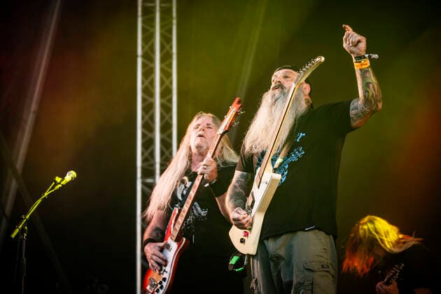 Down live at Copenhell 2022, Copenhagen, Denmark Copenhagen, Denmark. 16th, June 2022. The American heavy metal band Down performs a live concert during the Danish heavy metal festival Copenhell 2022 in Copenhagen. Here guitarist Kirk Windstein is seen live on stage. Photo credit: Gonzales Photo - Christian Hjorth). Copenhagen Denmark  Copyright: xGonzalesxPhoto ChristianxHjorthx