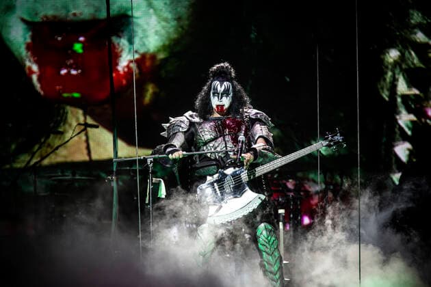 Kiss live at Copenhell 2022, Copenhagen, Denmark Copenhagen, Denmark. 16th, June 2022. The American rock band Kiss performs a live concert during the Danish heavy metal festival Copenhell 2022 in Copenhagen. Here vocalist and bass player Gene Simmons is seen live on stage. Copenhagen Denmark  Copyright: xGonzalesxPhoto ChristianxHjorthx