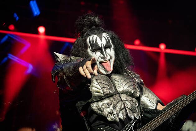 Kiss live at Copenhell 2022, Copenhagen, Denmark Copenhagen, Denmark. 16th, June 2022. The American rock band Kiss performs a live concert during the Danish heavy metal festival Copenhell 2022 in Copenhagen. Here vocalist and bass player Gene Simmons is seen live on stage. Copenhagen Denmark  Copyright: xGonzalesxPhoto JoexMillerx