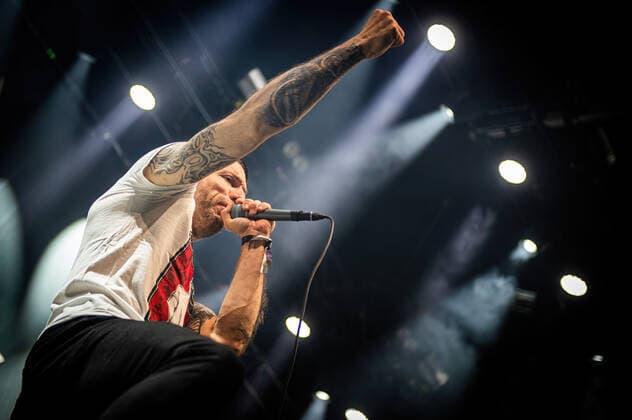 Raised Fist live at Copenhell 2022, Copenhagen, Denmark Copenhagen, Denmark. 16th, June 2022. The Swedish hardcore punk band Raised Fist performs a live concert during the Danish heavy metal festival Copenhell 2022 in Copenhagen. Here vocalist Alexander Hagman a.k.a. Alle is seen live on stage. Copenhagen Denmark  Copyright: xGonzalesxPhoto SebastianxDammarkx