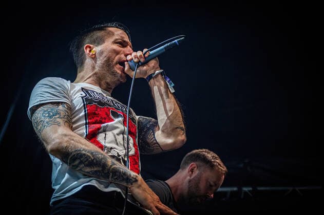 Raised Fist live at Copenhell 2022, Copenhagen, Denmark Copenhagen, Denmark. 16th, June 2022. The Swedish hardcore punk band Raised Fist performs a live concert during the Danish heavy metal festival Copenhell 2022 in Copenhagen. Here vocalist Alexander Hagman a.k.a. Alle is seen live on stage. Copenhagen Denmark  Copyright: xGonzalesxPhoto SebastianxDammarkx
