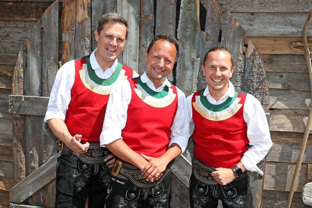 ORF Wenn die Musi spielt Die Jungen Zillertaler on the sidelines of the artists meeting for the music open air Wenn die Musi spielt on 17 06 2022 on the festival grounds in Bad Kleinkirchheim 20220617BOS0046