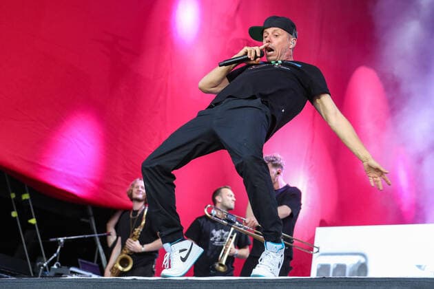 DIE FANTASTISCHEN VIER 30 Jahre Live on 17 06 2022 in the Hänsch Arena in Meppen The Fantastic Four at your concert in Meppen, here Michael Michi Beck photo osnapix DIE FANTASTISCHEN VIER 30 Jahre Live MH