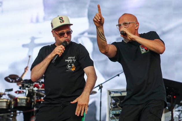 DIE FANTASTISCHEN VIER 30 Jahre Live on 17 06 2022 in the Hänsch Arena in Meppen The Fantastischen Vier at your concert in Meppen, here Smudo and Thomas D Photo osnapix DIE FANTASTISCHEN VIER 30 Jahre Live MH