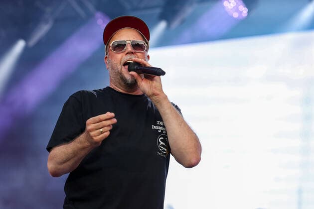 DIE FANTASTISCHEN VIER 30 Jahre Live on 17 06 2022 in the Hänsch Arena in Meppen The Fantastic Four at your concert in Meppen, here Smudo photo osnapix DIE FANTASTISCHEN VIER 30 Jahre Live MH