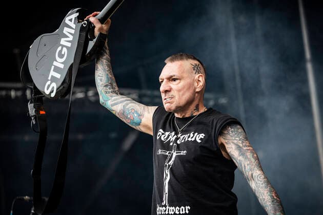 Agnostic Front live at Copenhell 2022, Copenhagen, Denmark Copenhagen, Denmark. 17th, June 2022. The American hardcore punk band Agnostic Front performs a live concert during the Danish heavy metal festival Copenhell 2022 in Copenhagen. Here guitarist Vinnie Stigma is seen live on stage. Copenhagen Denmark  Copyright: xGonzalesxPhoto ChristianxHjorthx