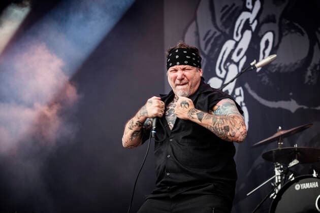 Agnostic Front live at Copenhell 2022, Copenhagen, Denmark Copenhagen, Denmark. 17th, June 2022. The American hardcore punk band Agnostic Front performs a live concert during the Danish heavy metal festival Copenhell 2022 in Copenhagen. Here vocalist Roger Miret is seen live on stage. Copenhagen Denmark  Copyright: xGonzalesxPhoto ChristianxHjorthx