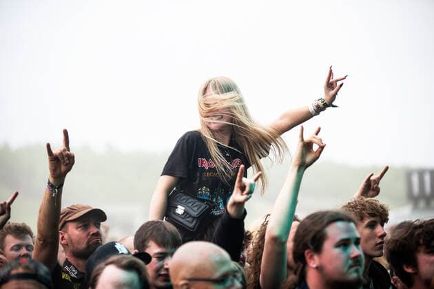Baest live at Copenhell 2022, Copenhagen, Denmark Copenhagen, Denmark. 17th, June 2022. Concert goers attend a live concert with the Danish death metal band Baest during the Danish heavy metal festival Copenhell 2022 in Copenhagen. Copenhagen Denmark  Copyright: xGonzalesxPhoto ChristianxHjorthx