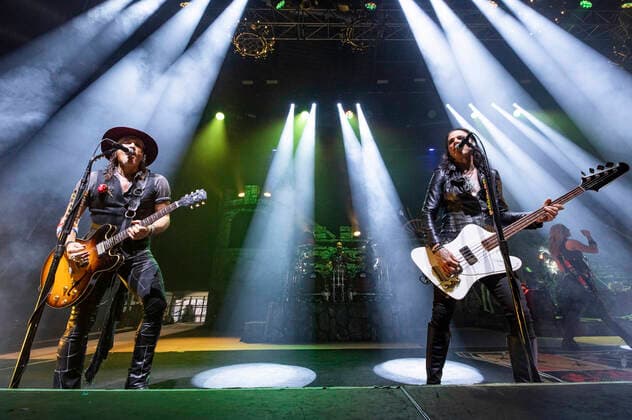 Ryan Roxie, Glen Sobel and Chuck Garric live at a concert of the Detroit Muscle Live Tour at Stadthalle Zwickau, 17 06 2022 Foto:xM.xPatzigx xFuturexImage