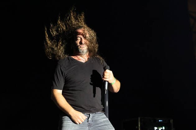 Megawatt Rock the Ring 2022 Hinwil Thomas Graf, singer of the Swiss dialect band Megawatt concert at the Rock the Ring Festival in Hinwil on 17 06 2022 Canton Zurich, Switzerland