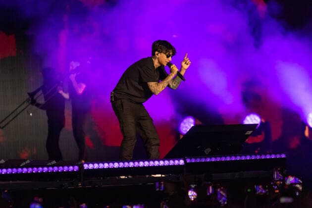Ultimo Performs In Ancona, Italy Ultimo during the concert, ultimo stadi 2022, at Stadio del Conetro, Ancona during the Italian singer Music Concert Ultimo Stadi 2022 on June 17, 2022 at the Stadio del Conero in Ancona, Italy Ancona Italy  Copyright: xValeriaxLipperax originalFilename: livemedia-ultimost220617_npyiP.jpg