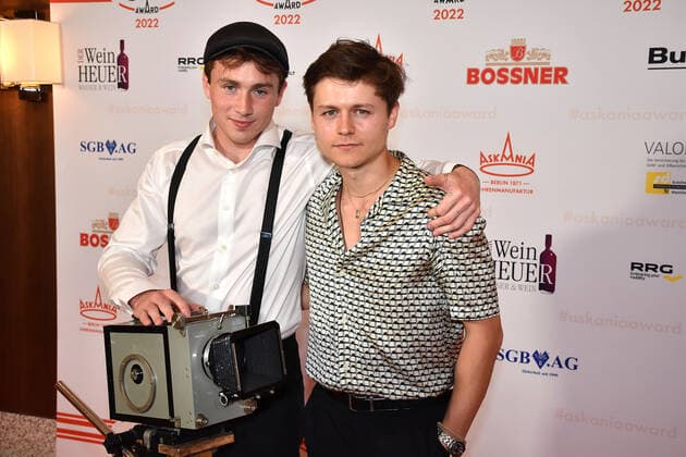 Justus Johanssen and Tom Böttcher at the presentation of the Askania Award on 18 06 2022 in Berlin Askania Award 2022 in Berlin