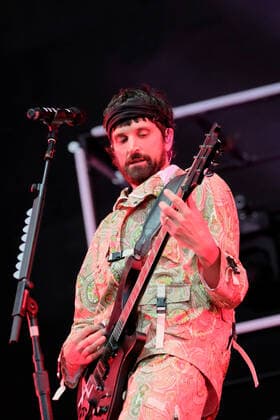 June 18, 2022, Newport, Isle of Wight, United Kingdom: British singer songwriter and guitarist Sergio Pizzorno, front man British indie rock band Kasabian, winners of the 2010 and 2014 Q Awards Best Act in the World Today performing live on stage at the Isle of Wight Festival, Seaclose Park. Newport United Kingdom - ZUMAs197 20220618_zaa_s197_231 Copyright: xDawnxFletcher-Parkx