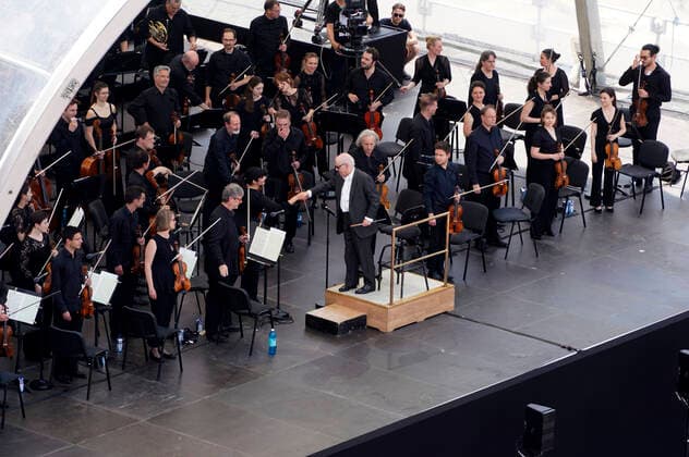 Daniel Barenboim at the Staatsoper für alle 2022 event with works by Schumann and Tchaikovsky live on Bebelplatz Berlin, 19 06 2022 Foto:xT.xBartillax xFuturexImage