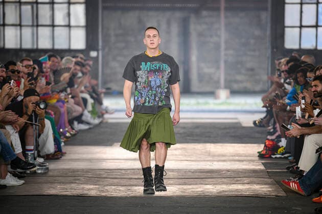 Milan, Milan Fashion Week, men s spring summer 2023. Milan, Men s fashion, spring summer 2023. MOSCHINO fashion show catwalk Pictured: model  Copyright: xBlufotox xipa-agency.netx xModaxMilanox