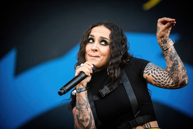 Jinjer live at Copenhell 2022, Copenhagen, Denmark Copenhagen, Denmark. 18th, June 2022. The Ukrainian heavy metal band Jinjer performs a live concert during the Danish heavy metal festival Copenhell 2022. Here vocalist Tatiana Shmailyuk is seen live on stage. Copenhagen Denmark  Copyright: xGonzalesxPhoto SebastianxDammarkx