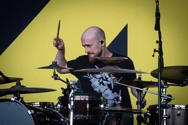 Jinjer live at Copenhell 2022, Copenhagen, Denmark Copenhagen, Denmark. 18th, June 2022. The Ukrainian heavy metal band Jinjer performs a live concert during the Danish heavy metal festival Copenhell 2022. Here drummer Vladislav Ulasevich is seen live on stage. Copenhagen Denmark  Copyright: xGonzalesxPhoto SebastianxDammarkx