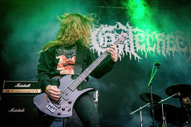 Gatecreeper live at Copenhell 2022, Copenhagen, Denmark Copenhagen, Denmark. 18th, June 2022. The American death metal band Gatecreeper performs a live concert during the Danish heavy metal festival Copenhell 2022 in Copenhagen. Here bass player Alexander Brown is seen live on stage. Copenhagen Denmark  Copyright: xGonzalesxPhoto SebastianxDammarkx