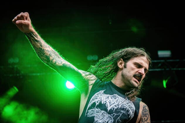 Gatecreeper live at Copenhell 2022, Copenhagen, Denmark Copenhagen, Denmark. 18th, June 2022. The American death metal band Gatecreeper performs a live concert during the Danish heavy metal festival Copenhell 2022 in Copenhagen. Here vocalist Chase Mason a.k.a. Hellahammer is seen live on stage. Copenhagen Denmark  Copyright: xGonzalesxPhoto SebastianxDammarkx