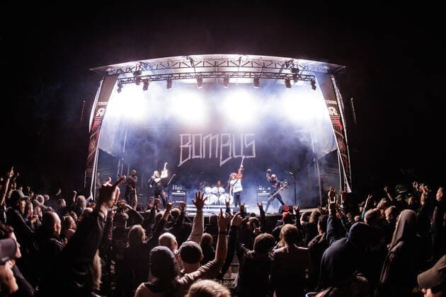 Bombus live at Copenhell 2022, Copenhagen, Denmark Copenhagen, Denmark. 18th, June 2022. The Swedish heavy metal band Bombus performs a live concert during the Danish heavy metal festival Copenhell 2022. Copenhagen Denmark  Copyright: xGonzalesxPhoto PeterxTroestx