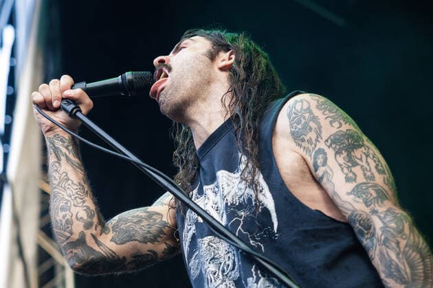 Gatecreeper live at Copenhell 2022, Copenhagen, Denmark Copenhagen, Denmark. 18th, June 2022. The American death metal band Gatecreeper performs a live concert during the Danish heavy metal festival Copenhell 2022 in Copenhagen. Here vocalist Chase Mason a.k.a. Hellahammer is seen live on stage. Copenhagen Denmark  Copyright: xGonzalesxPhoto PeterxTroestx