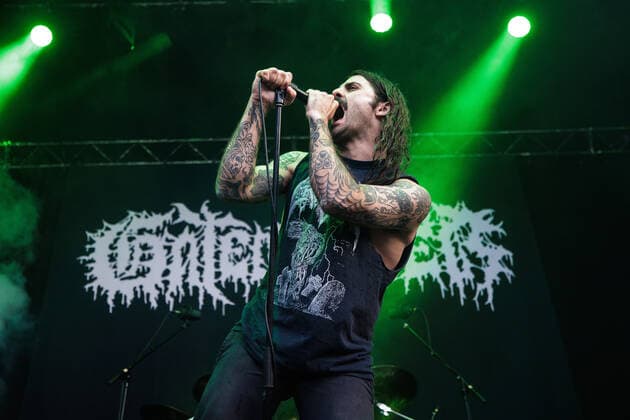 Gatecreeper live at Copenhell 2022, Copenhagen, Denmark Copenhagen, Denmark. 18th, June 2022. The American death metal band Gatecreeper performs a live concert during the Danish heavy metal festival Copenhell 2022 in Copenhagen. Here vocalist Chase Mason a.k.a. Hellahammer is seen live on stage. Copenhagen Denmark  Copyright: xGonzalesxPhoto PeterxTroestx