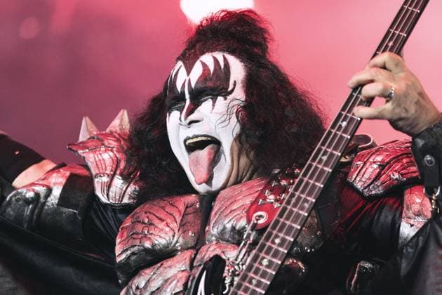 Gene Simmons of rock band KISS performs during the End Of The Road -tour in Helsinki, June 20, 2022. Helsinki Helsinki Finland  Copyright: xRonixRekomaax LKFTVX20220620214559NXMJ