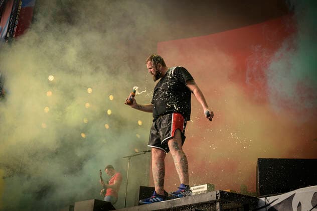 Feine Sahne Fischfilet Jan Monchi Gorkow live at the Olympic Stadium, Munich 18 06 2022