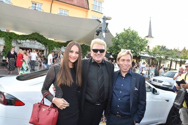 Nicole Mieth, Heino, Helmut Werner, Manager, Die Supernasen, 2022, Velden, Wörthersee, Carinthia, Austria,