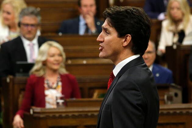June 21, 2022, Ottawa, ON, Canada: Prime Minister Justin Trudeau rises during Question Period in the House of Commons on Parliament Hill in Ottawa on Tuesday, June 21, 2022. Ottawa Canada  - ZUMAc35_ 20220621_zaf_c35_066 Copyright: xPatrickxDoylex