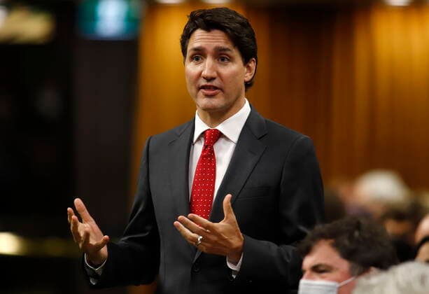 June 21, 2022, Ottawa, ON, Canada: Prime Minister Justin Trudeau rises during Question Period in the House of Commons on Parliament Hill in Ottawa on Tuesday, June 21, 2022. Ottawa Canada  - ZUMAc35_ 20220621_zaf_c35_067 Copyright: xPatrickxDoylex