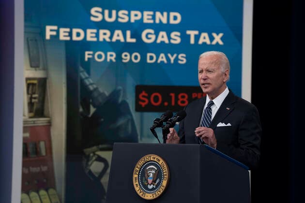 News Themen der Woche KW25 News Bilder des Tages June 22, 2022, Washington, District of Columbia, USA: United States President Joe Biden makes remarks on gas prices in the South Court Auditorium in Washington, DC, June 22, 2022 Washington USA - ZUMAs152 20220622_zaa_s152_051 Copyright: xChrisxKleponisx-xPoolxviaxCNPx