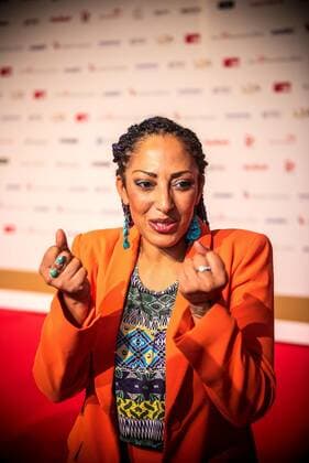 22 06 2022 xesx Frankfurt am Main, Festhalle LEA Live Entertainment Award on the Red Carpet singer Jessica Wahls No Angels. ES