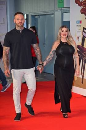 Jenny Frankhauser with boyfriend Steffen König at the 15 LEA Live Entertainment Award in the Festhalle in Frankfurt am Main on 22 06 2022