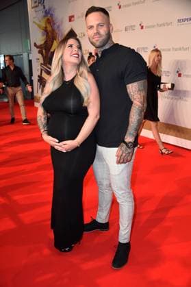 Jenny Frankhauser with boyfriend Steffen König at the 15 LEA Live Entertainment Award in the Festhalle in Frankfurt am Main on 22 06 2022