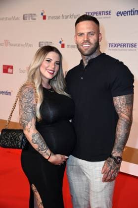 Jenny Frankhauser with boyfriend Steffen König at the 15 LEA Live Entertainment Award in the Festhalle in Frankfurt am Main on 22 06 2022