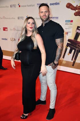 Jenny Frankhauser with boyfriend Steffen König at the 15 LEA Live Entertainment Award in the Festhalle in Frankfurt am Main on 22 06 2022