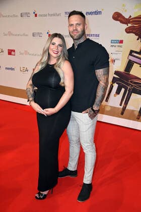Jenny Frankhauser with boyfriend Steffen König at the 15 LEA Live Entertainment Award in the Festhalle in Frankfurt am Main on 22 06 2022