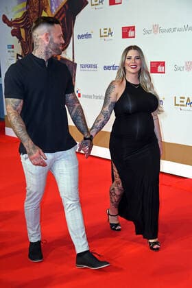 Jenny Frankhauser with boyfriend Steffen König at the 15 LEA Live Entertainment Award in the Festhalle in Frankfurt am Main on 22 06 2022
