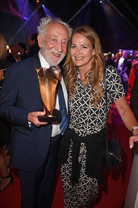Dieter Hallervorden with wife Christiane Zander at the 15 LEA Live Entertainment Award in the Festhalle in Frankfurt am Main on 22 06 2022