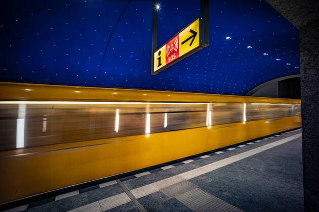 Berlin, public transport BVG subway line 5 station Museum Island Berlin