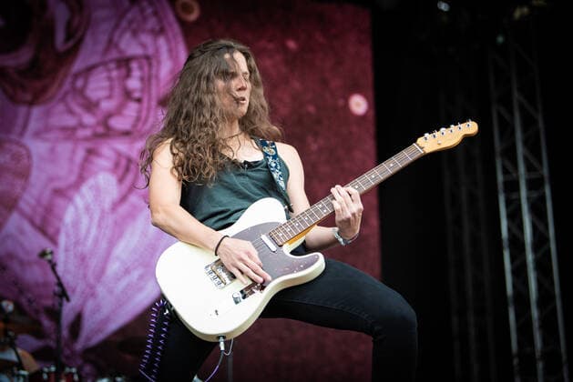 Baroness live at Tons of Rock 2022, Oslo, Norway Oslo, Norway. 23rd, June 2022. The American heavy metal band Baroness performs a live concert during the Norwegian music festival Tons of Rock 2022 in Oslo. Here guitarist Gina Gleason is seen live on stage. Oslo Norway  Copyright: xGonzalesxPhoto Jan-ErikxEriksenx