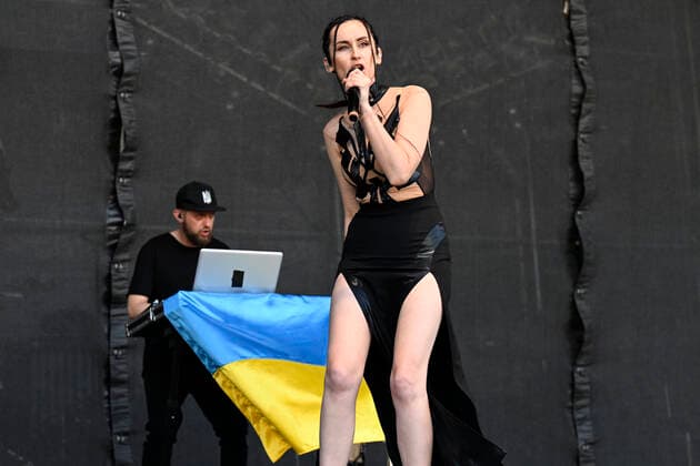 Ukrainian singer Kateryna Pavlenko of Go_A performs during the music festival Metronome in Prague, Czech Republic, June 23, 2022. (CTKxPhoto MichalxKamaryt) CTKPhotoP2022062307604  kmt 3