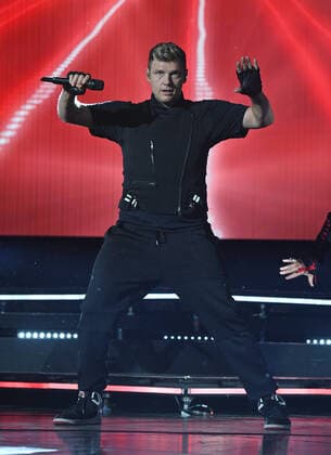 WEST PALM BEACH, FL - JUNE 22: Backstreet Boys perform during the DNA World Tour at The iTHINK Financial Amphitheatre on June 22, 2022 in West Palm Beach Florida Copyright: xmpi04x