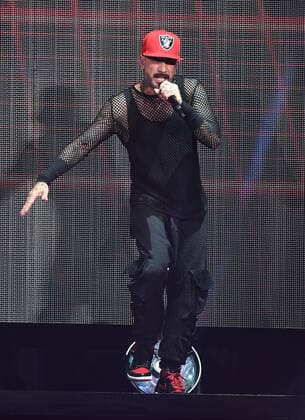 WEST PALM BEACH, FL - JUNE 22: Backstreet Boys perform during the DNA World Tour at The iTHINK Financial Amphitheatre on June 22, 2022 in West Palm Beach Florida Copyright: xmpi04x