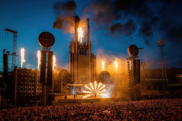 Rammstein Konzert in Aarhus Rammstein live in Aarhus, Denmark Aarhus, Denmark. 22nd, June 2022. The German industrial metal band Rammstein performs a live concert at Ceres Park in Aarhus. Aarhus Denmark  Copyright: xGonzalesxPhoto SebastianxDammarkx