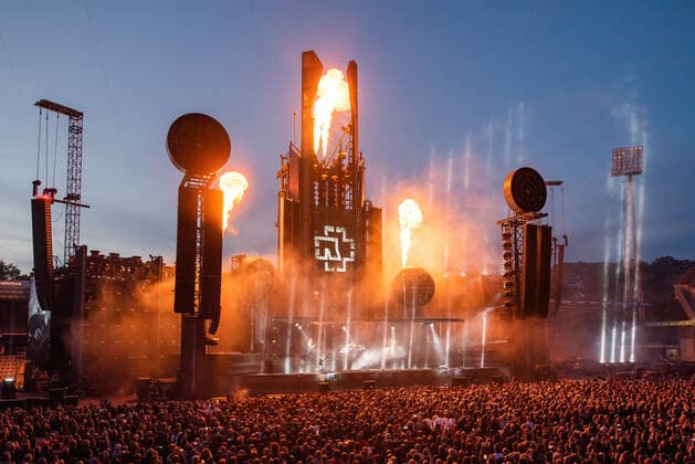 Rammstein Konzert in Aarhus Rammstein live in Aarhus, Denmark Aarhus, Denmark. 22nd, June 2022. The German industrial metal band Rammstein performs a live concert at Ceres Park in Aarhus. Aarhus Denmark  Copyright: xGonzalesxPhoto SebastianxDammarkx
