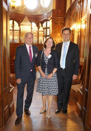 Hanover, reception on the occasion of the tenth anniversary of Villa Seligmann as a house for Jewish music, Anne Remmers Board Siegmund Seligmann Gesellschaft e V Robert Cholewa Board Siegmund Seligmann Foundation, Eliah Sakakushev von Bismarck, Director of Villa Seligmann ,