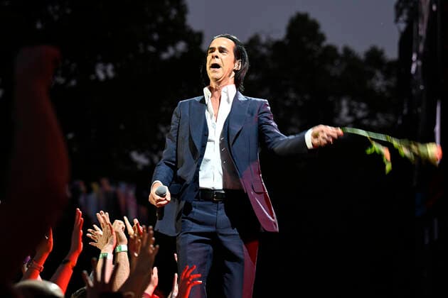 Nick Cave&The Bad Seeds, one of main stars of Metronome Prague music festival perform in Prague, Czech Republic, June 23, 2022. (CTKxPhoto MichalxKamaryt) CTKPhotoP2022062309631  kmt